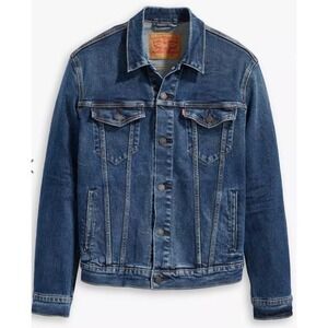 Levi's Trucker Denim Jacket Medium Wash Blue Size M NWT Mario Logo
